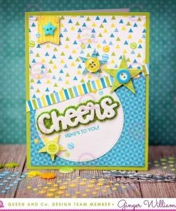 Queen & Co Congrats Sentiment Stacker Kit Word Dies
