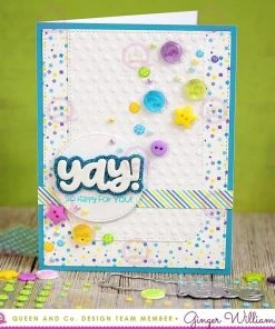 Queen & Co Congrats Sentiment Stacker Kit Word Dies