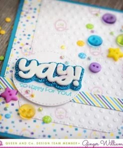 Queen & Co Congrats Sentiment Stacker Kit Word Dies