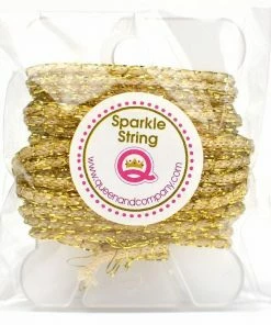 Queen & Co Trims Sparkle String Gold
