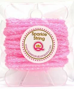 Queen & Co Trims Sparkle String Pink