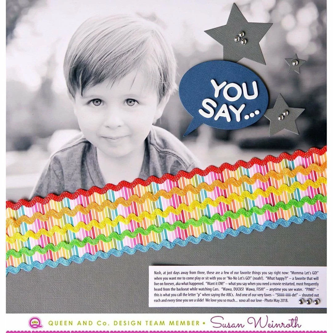 Queen & Co Ric Rac Rainbow Assortment 13 Queen & Co Ric Rac Rainbow Assortment